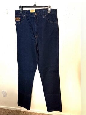 Men's Ridge Rider Dark Blue Jeans - Classic Straight Fit. Size 34x40. NWT.